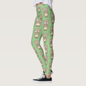 Cartoon van de schattige kruiphamster van de verge leggings (Links)