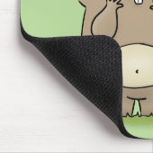 Cartoon van de schattige kruiphamster van de verge muismat (Hoek)