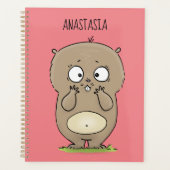 Cartoon van de schattige kruiphamster van de verge planner (Voorkant)