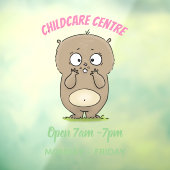 Cartoon van de schattige kruiphamster van de verge raamsticker (Vel 3)