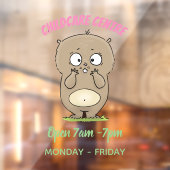 Cartoon van de schattige kruiphamster van de verge raamsticker (Vel 2)