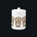 Cartoon van de schattige kruiphamster van de verge theepot<br><div class="desc">Vergeet iets? Deze schattige,  kubbyhamster is een hoop plezier in de cartoon. Geweldige herinnering.</div>