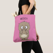 Cartoon van de schattige kruiphamster van de verge tote bag (Dichtbij)