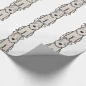 Cartoon van de ternaire hond van de zachte beklede cadeaupapier (Hoek)