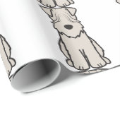 Cartoon van de ternaire hond van de zachte beklede cadeaupapier (Rol Hoek)