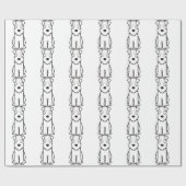 Cartoon van de ternaire hond van de zachte beklede cadeaupapier (Vlak)