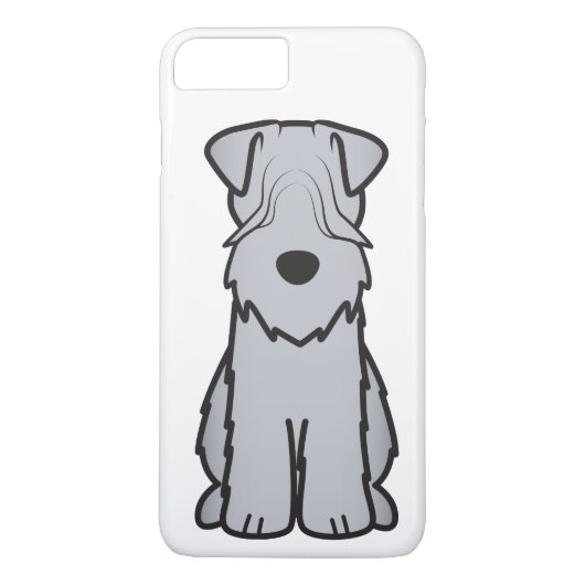 Cartoon van de ternaire hond van de zachte beklede Case-Mate iPhone case (Achterkant)