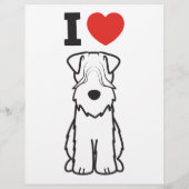 Cartoon van de ternaire hond van de zachte beklede flyer (Achterkant)