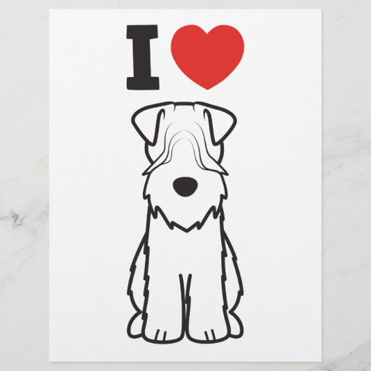 Cartoon van de ternaire hond van de zachte beklede flyer (Achterkant)