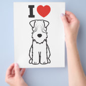 Cartoon van de ternaire hond van de zachte beklede flyer (Hand)