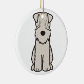 Cartoon van de ternaire hond van de zachte beklede keramisch ornament (Rechts)