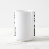 Cartoon van de ternaire hond van de zachte beklede koffiemok (Center)