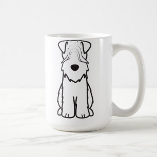 Cartoon van de ternaire hond van de zachte beklede koffiemok