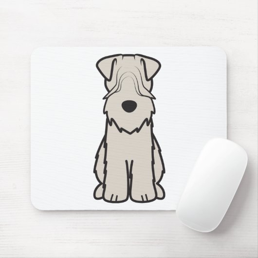 Cartoon van de ternaire hond van de zachte beklede muismat (Met muis)