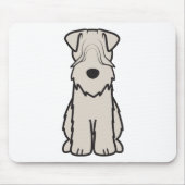 Cartoon van de ternaire hond van de zachte beklede muismat (Voorkant)