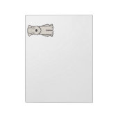 Cartoon van de ternaire hond van de zachte beklede notitieblok (Linkerzijde)