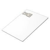 Cartoon van de ternaire hond van de zachte beklede notitieblok (Schuin)