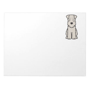 Cartoon van de ternaire hond van de zachte beklede notitieblok