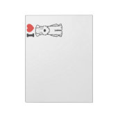 Cartoon van de ternaire hond van de zachte beklede notitieblok (Linkerzijde)