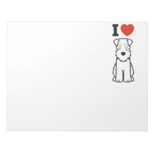 Cartoon van de ternaire hond van de zachte beklede notitieblok