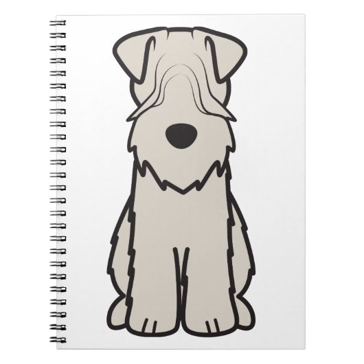 Cartoon van de ternaire hond van de zachte beklede notitieboek (Voorkant)
