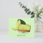 Cartoon | van de Toost van de avocado Briefkaart (Staand voorkant)