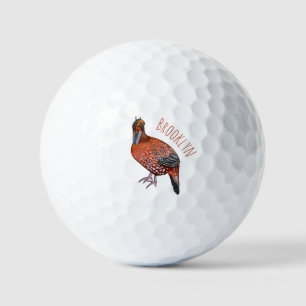 Cartoon van de tragopanvogel van Cabot Golfballen