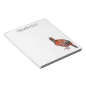 Cartoon van de tragopanvogel van Cabot Notitieblok (Schuin)