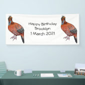 Cartoon van de tragopanvogel van Cabot Spandoek (Beurs)