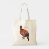 Cartoon van de tragopanvogel van Cabot Tote Bag (Achterkant)