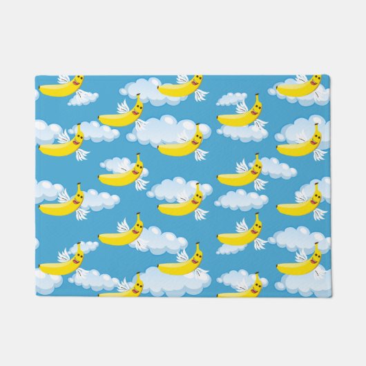 Cartoon van de Voedselpartij Bananas Deurmat (Voorkant)