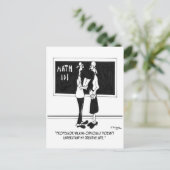 Cartoon van de wiskunde 6838 briefkaart (Staand voorkant)