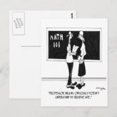 Cartoon van de wiskunde 6838 briefkaart (Voorkant / Achterkant)