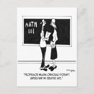 Cartoon van de wiskunde 6838 briefkaart