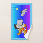 Cartoon van de zomertijd bad handdoek (Handdoek)