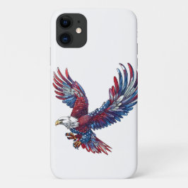 Cartoon van een adelaar, 4 juli concept Case-Mate iPhone case
