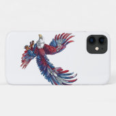 Cartoon van een adelaar, 4 juli concept Case-Mate iPhone case (Achterkant (horizontaal))