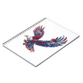 Cartoon van een adelaar, 4 juli concept notitieboek (Linkerzijde)