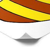 cartoon van een gelukkig vliegende honingbijen poster (Hoek)