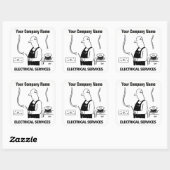 Cartoon van elektrische diensten Stickers (Vel)