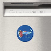 Cartoon van fancy guppy tropische vissoorten magneet (Insitu (Vaatwasser))
