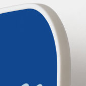 Cartoon van fancy guppy tropische vissoorten pickleball paddle (Links Detail)