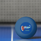 Cartoon van fancy guppy tropische vissoorten pingpongbal (Net)