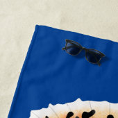 Cartoon van fancy guppy tropische vissoorten strandlaken (In situ)