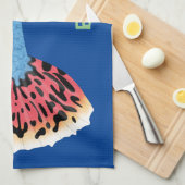 Cartoon van fancy guppy tropische vissoorten theedoek (Quarter Fold)