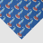 Cartoon van fancy guppy tropische vissoorten tissuepapier (Detail)