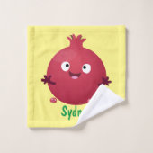 Cartoon van fijne granaatappels bad handdoek (Wasdoekje)