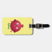 Cartoon van fijne granaatappels bagagelabel (Voorkant horizontaal)