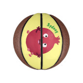 Cartoon van fijne granaatappels basketbal (Verticaal)
