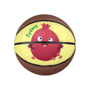 Cartoon van fijne granaatappels basketbal